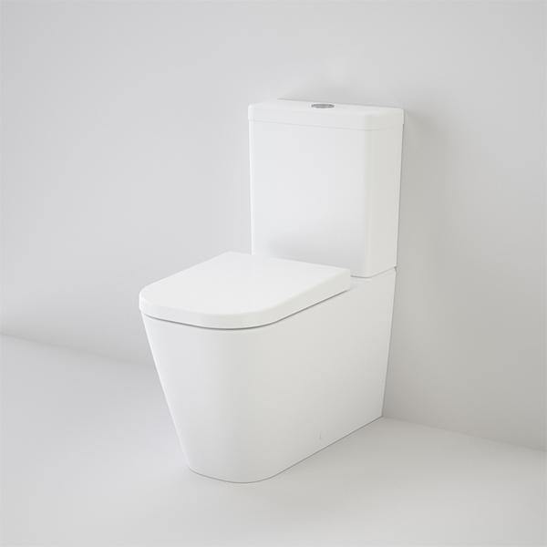 Caroma Luna Square Cleanflush® Wall Faced Toilet Suite - Ideal Bathroom Centre846410WBottom Inlet