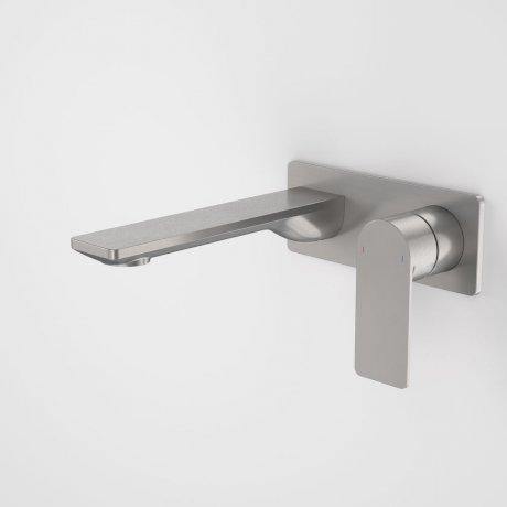 Caroma Urbane II 180mm Wall Basin/ Bath Mixer-Square Cover Plate - Ideal Bathroom Centre99632GM6AGun Metal