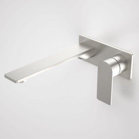 Caroma Urbane II 220mm Wall Basin/ Bath Mixer-Square Cover Plate - Ideal Bathroom Centre99642BN6ABrushed Nickel