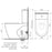 Caroma Urbane II Cleanflush Wall Faced Close Coupled Toilet Suite - Ideal Bathroom Centre746250WBottom Inlet