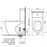Caroma Urbane Wall Faced Toilet Suite - Ideal Bathroom Centre744500WBottom Inlet