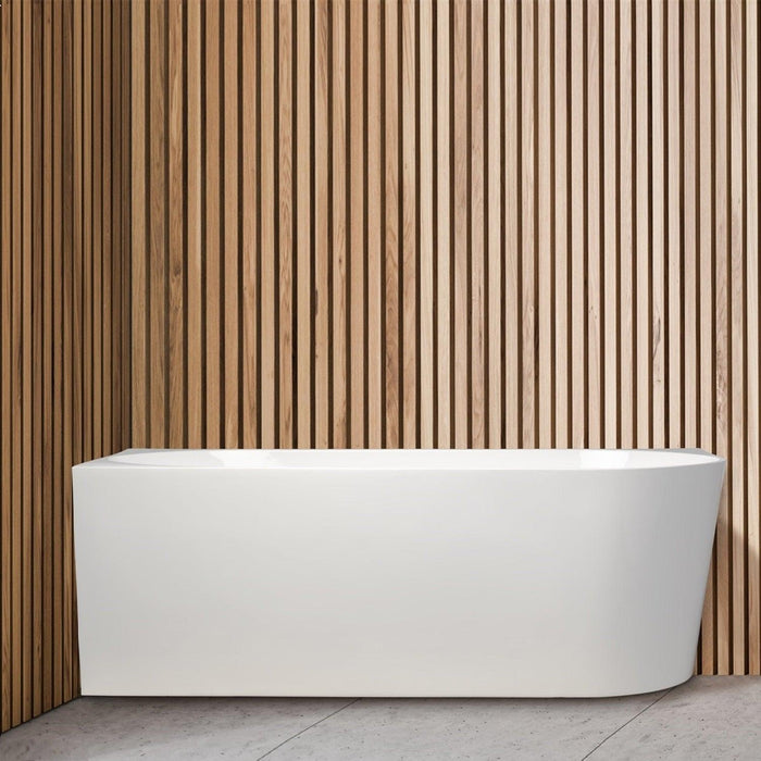 Cassa Design Auris Corner Back to Wall Bathtub-Gloss White - Ideal Bathroom CentreBT-NA1400LH1400mmLeft Hand Corner