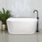 Cassa Design Auris Round Back to Wall Bath-Matte White - Ideal Bathroom CentreBT-AU1500M1500mm