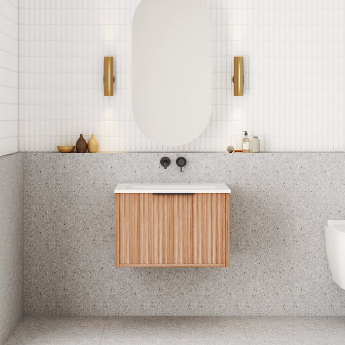 Cassa Design Caputre Wall Hung Vanity - Ideal Bathroom CentreCAP600WH-WALNUT600mmNatural Walnut