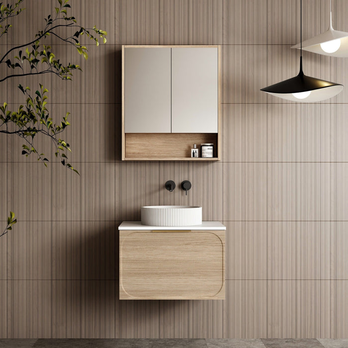 Cassa Design Ciciero Shaving Cabinet - Ideal Bathroom CentreCIC600M-OAK600mmNatural Oak