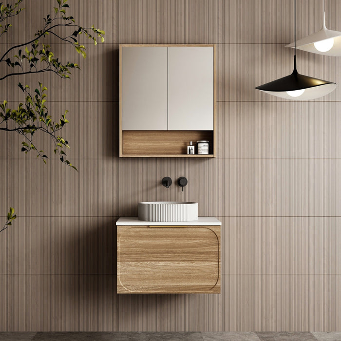 Cassa Design Ciciero Wall Hung Vanity - Ideal Bathroom CentreCIC600WH-WALNUT600mmNatural Walnut