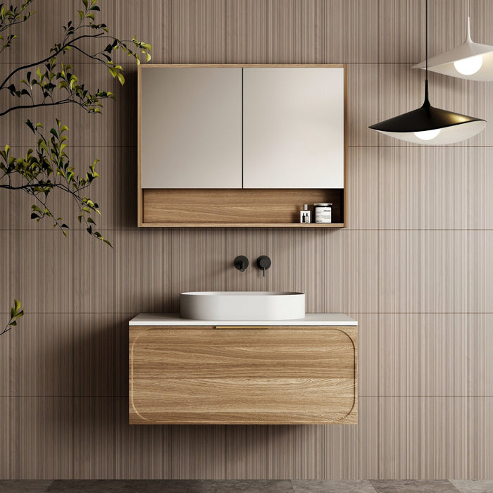 Cassa Design Ciciero Wall Hung Vanity - Ideal Bathroom CentreCIC900WH-WALNUT900mmNatural Walnut