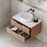 Cassa Design Gravity Curved Wall Hung Vanity - Ideal Bathroom CentreGRA750WH-WALNUT750mmNatural Walnut