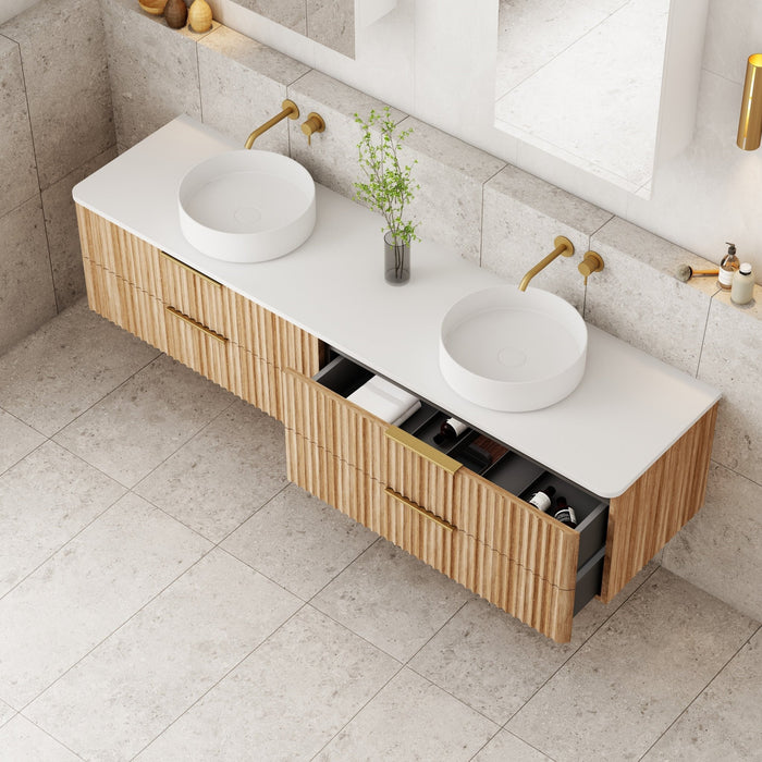 Cassa Design Gravity Curved Wall Hung Vanity - Ideal Bathroom CentreGRA1800WH-OAK1800mmNatural Oak