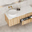 Cassa Design Gravity Curved Wall Hung Vanity - Ideal Bathroom CentreGRA1200WHL-OAK1200mm Left Hand BasinNatural Oak