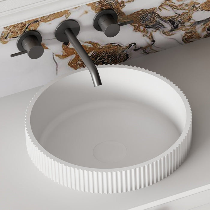 Cassa Design V-Groove 360mm Semi-Inset Basin - Ideal Bathroom CentreVG363612