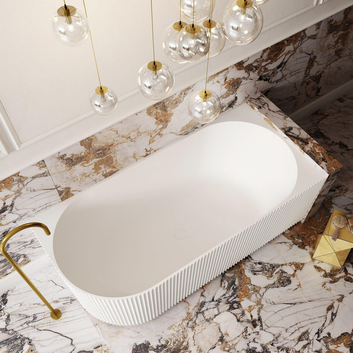Cassa Design V-Groove Corner Back to Wall Bathtub-Matte White - Ideal Bathroom CentreBT-VG1500R1500mmRight Hand Corner