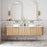 Cassa Design V-Groove Curved Wall Hung Vanity - Ideal Bathroom CentreVGR1800WH-OAK1800mmNatural Oak