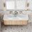 Cassa Design V-Groove Curved Wall Hung Vanity - Ideal Bathroom CentreVGR1500WH-OAK1500mmNatural Oak