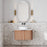Cassa Design V-Groove Curved Wall Hung Vanity - Ideal Bathroom CentreVGR750WH-WALNUT750mmNatural Walnut