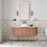 Cassa Design V-Groove Curved Wall Hung Vanity - Ideal Bathroom CentreVGR1200WH-WALNUT1200mmNatural Walnut