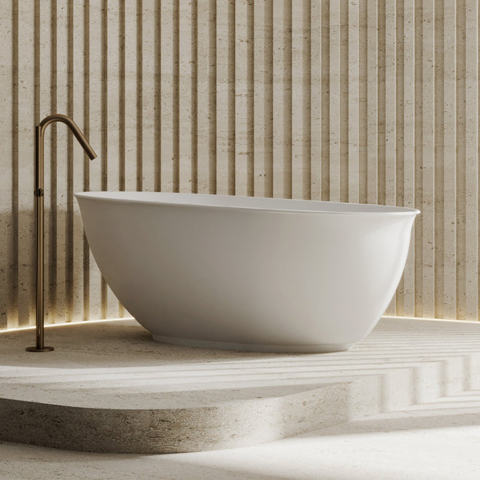 Cassa Design Vita High-Rise Freestanding Bath-Matte White - Ideal Bathroom CentreBT-VI1500M1500mm