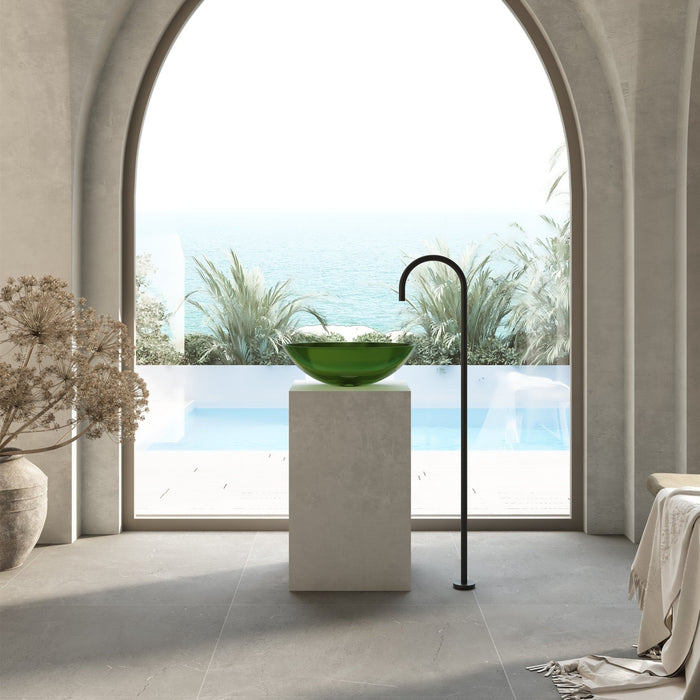 Cassa Design Wow Oval Translucency Resin Stone Basin - Ideal Bathroom CentreSBO5036EGEmerald Green