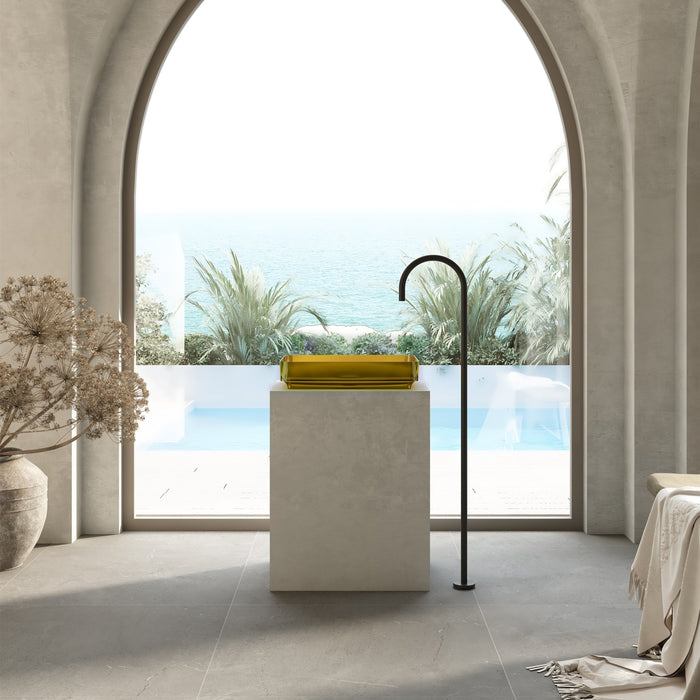 Cassa Design Wow Rectangular Translucency Resin Stone Basin - Ideal Bathroom CentreSBS5036OYOpal Yellow
