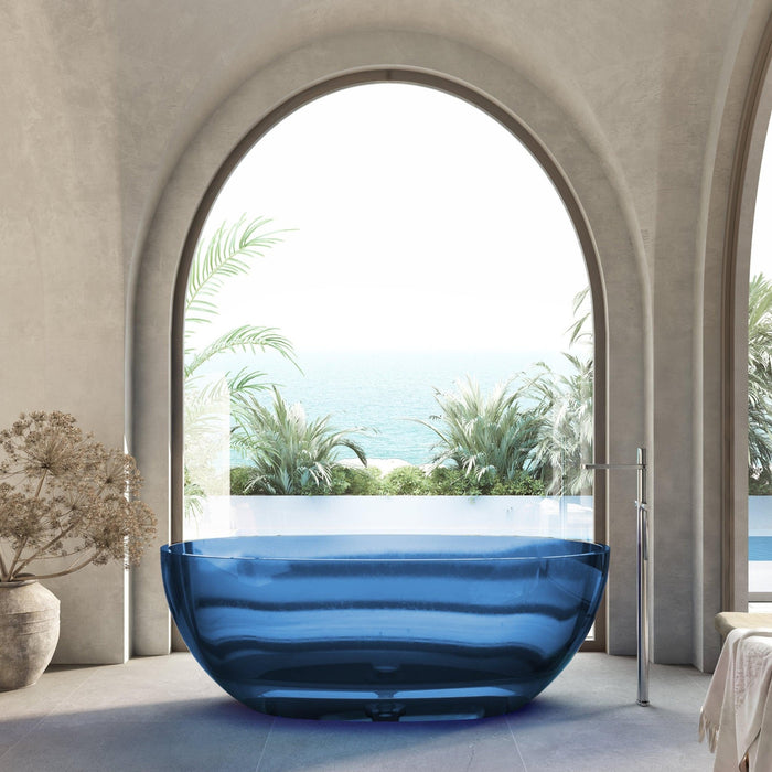 Cassa Design Wow Translucency Resin Stone Bath - Ideal Bathroom CentreBT-SBR1500SBSky Blue1500mm
