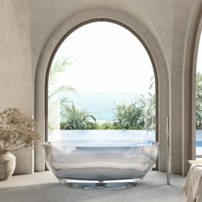 Cassa Design Wow Translucency Resin Stone Bath - Ideal Bathroom CentreBT-SBR1500CCCrystal Clear1500mm