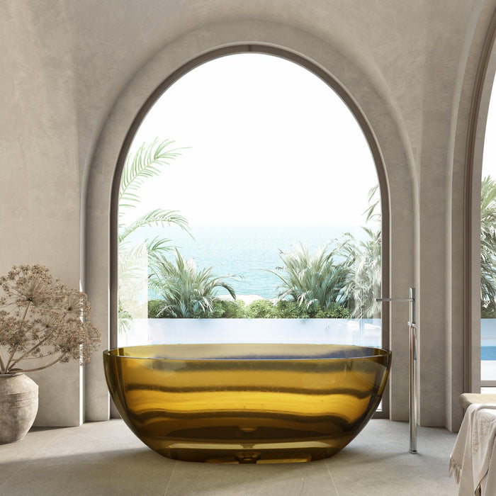 Cassa Design Wow Translucency Resin Stone Bath - Ideal Bathroom CentreBT-SBR1500OYOpal Yellow1500mm