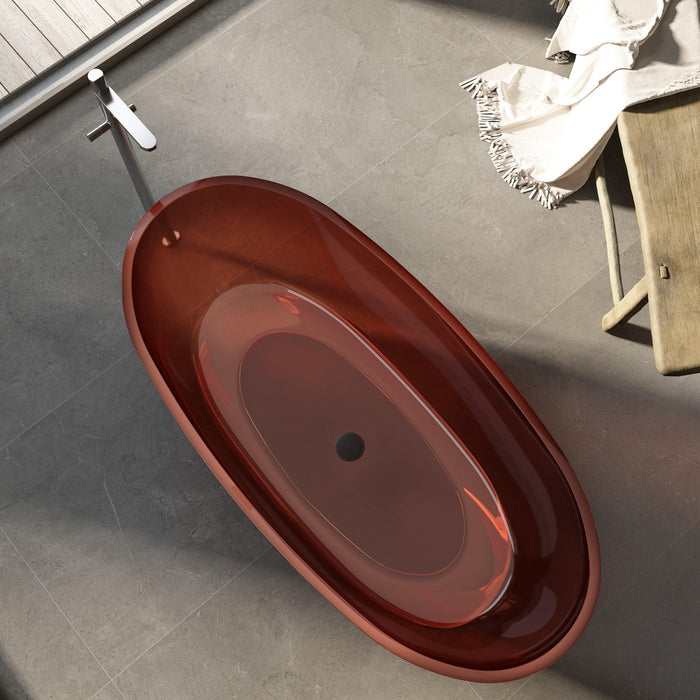 Cassa Design Wow Translucency Resin Stone Bath - Ideal Bathroom CentreBT-SBR1500MBMorion Black1500mm