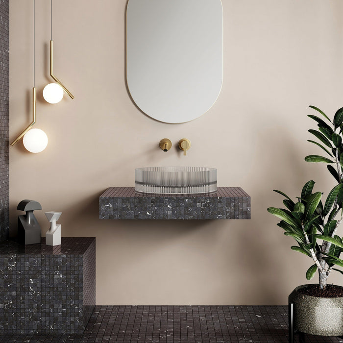 Cassa Design Wow V-Groove Translucency Resin Stone Basin - Ideal Bathroom CentreVG363610CCCrystal Clear
