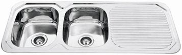 Classic Drop-in Kitchen Sink-1180x480x170mm - Ideal Bathroom CentreS-1180