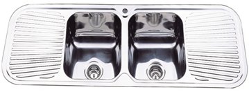 Classic Drop-in Kitchen Sink-1500x500x180mm - Ideal Bathroom CentreS-1500