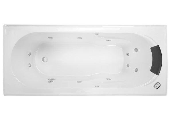 Decina Adatto 1510/1650 Contour 12 Jets Spa Bath - Ideal Bathroom CentreAD1510CNSPAWC1510mm