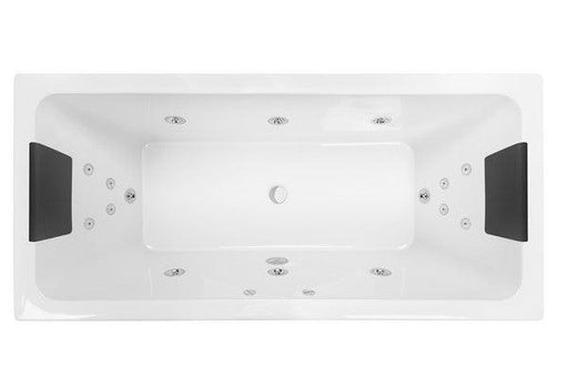 Decina Carina 1675/1750 Dolce Vita 18 Jets Spa Bath - Ideal Bathroom CentreCA1675DVSPAWC1675mm
