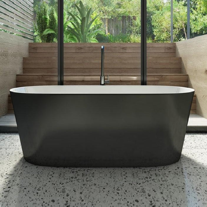 Decina Elinea 1500/1790 Freestanding Bath-Black - Ideal Bathroom CentreEL1500B1500mm