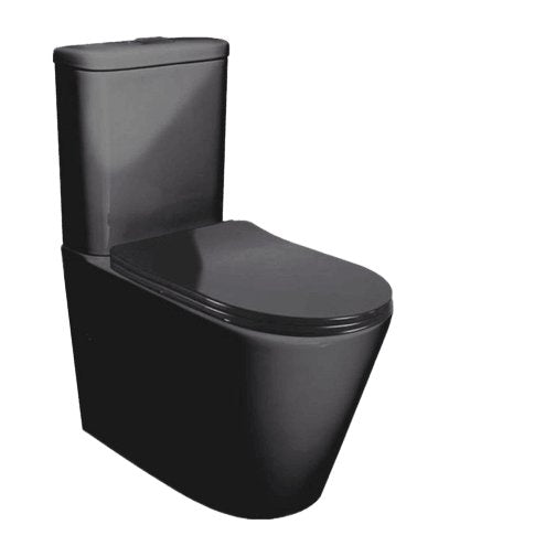 Feanza Tornado Back to Wall Toilet Suite-Matte Black - Ideal Bathroom CentreIFTSPKVABR & T System