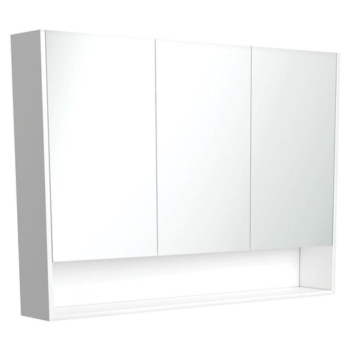 Fienza 1200 Mirror Cabinet with Display Shelf - Ideal Bathroom CentrePSC1200SMWSatin White