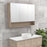 Fienza 1200 Mirror Cabinet with Display Shelf - Ideal Bathroom CentrePSC1200SBSatin Black