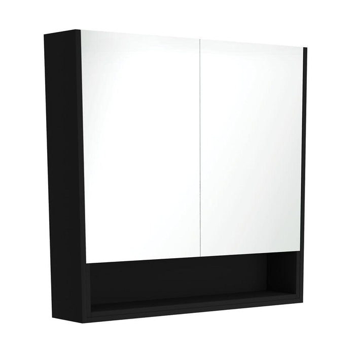 Fienza 900 Mirror Cabinet with Display Shelf - Ideal Bathroom CentrePSC900SBSatin Black