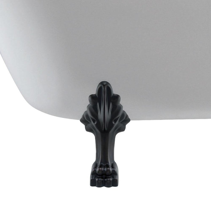 Fienza Clawfoot 1500/1700 Freestanding Acrylic Bath - Ideal Bathroom CentreFR2550-1500B1500mmMatte Black