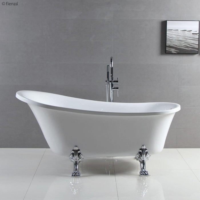 Fienza Clawfoot 1500/1700 Freestanding Acrylic Bath - Ideal Bathroom CentreFR2550-1500C1500mmChrome