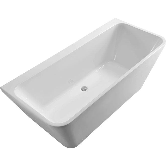 Fienza Delta 1500 Back To Wall Acrylic Freestanding Bath - Ideal Bathroom CentreFR13572