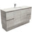 Fienza Edge Industrial 1500mm Vanity With Undermounted Stone Top - Ideal Bathroom CentreSA150XKDFreestandingRoman SandDouble Bowl