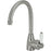 Fienza ELEANOR Gooseneck Sink Mixer with Porcelain Handle - Ideal Bathroom Centre202109BNBushed Nickel