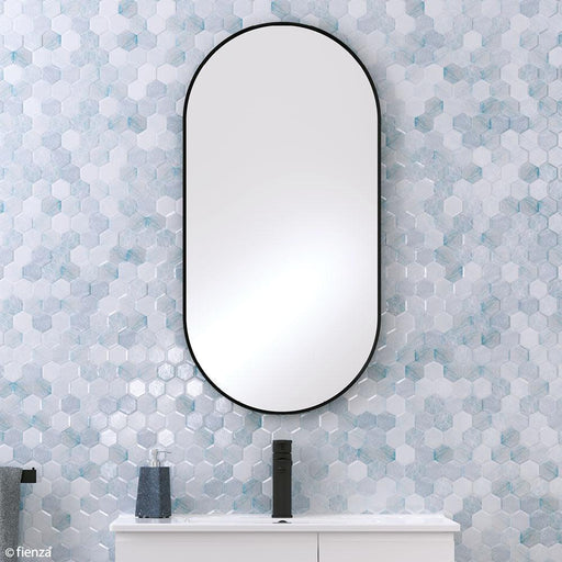 Fienza Empire Pill Metal Framed Mirror - Ideal Bathroom CentreFMP4590BMatte Black450x900mm