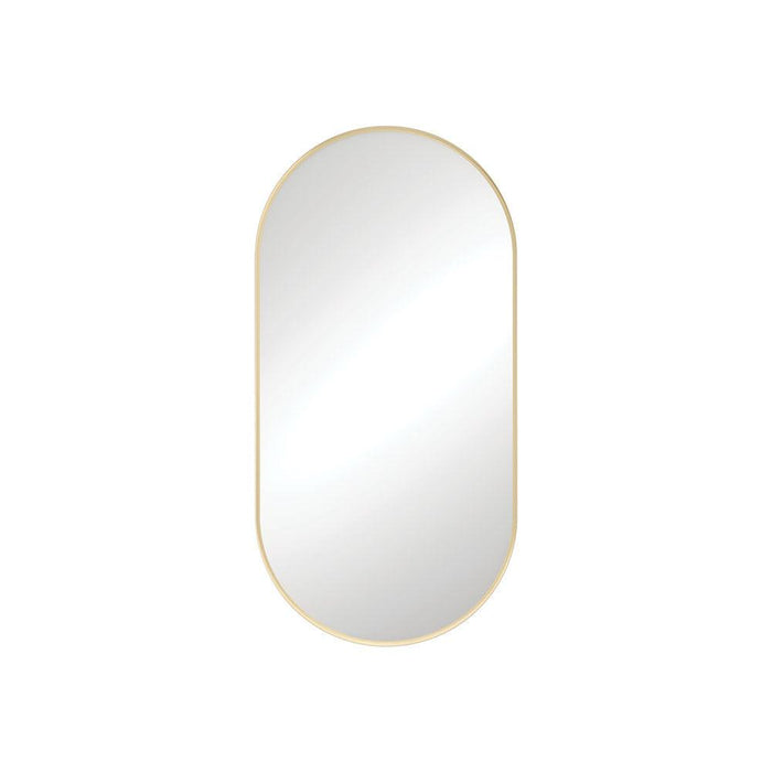 Fienza Empire Pill Metal Framed Mirror - Ideal Bathroom CentreFMP4590UBUrbane Brass450x900mm
