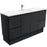 Fienza Finger Pull Matte Black 1500mm Vanity With Undermounted Stone Top - Ideal Bathroom CentreSC150ZBSWall HungCrystal PureSingle Centre Bowl
