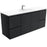 Fienza Finger Pull Matte Black1500mm Vanity With Ceramic Top - Ideal Bathroom CentreTCL150ZBSWall HungSingle Bowl Ceramic Top