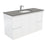 Fienza Finger Pull Matte White 1200mm Vanity With Undermounted Stone Top - Ideal Bathroom CentreSD120ZWall HungDove Grey