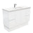 Fienza Finger Pull Matte White 1200mm Vanity With Undermounted Stone Top - Ideal Bathroom CentreSC120ZKFreestandingCrystal Pure