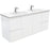 Fienza Finger Pull Matte White 1500mm Vanity With Ceramic Top - Ideal Bathroom CentreTCL150ZDWall HungDouble Bowl Ceramic Top