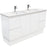 Fienza Finger Pull Matte White 1500mm Vanity With Undermounted Stone Top - Ideal Bathroom CentreSC150ZKDFreestandingCrystal PureDouble Bowl